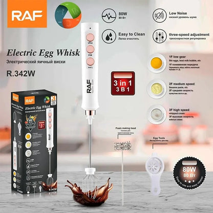 RAF - 3-in-1 Electric Egg Whisk